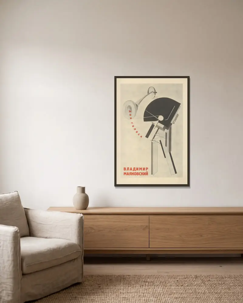 Matrosam, El Lissitzky v rámu na stěně