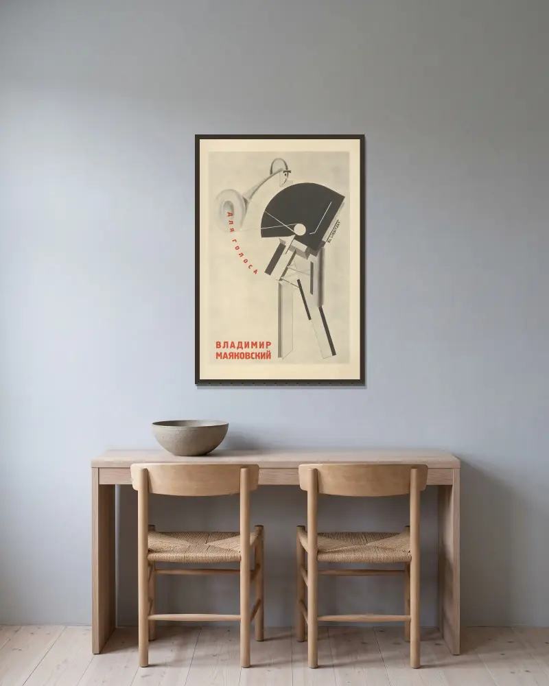Matrosam, El Lissitzky v rámu na stěně
