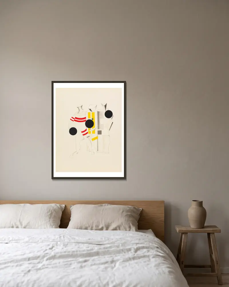 Sportsmen (Sportsmänner), El Lissitzky w ramie na ścianie
