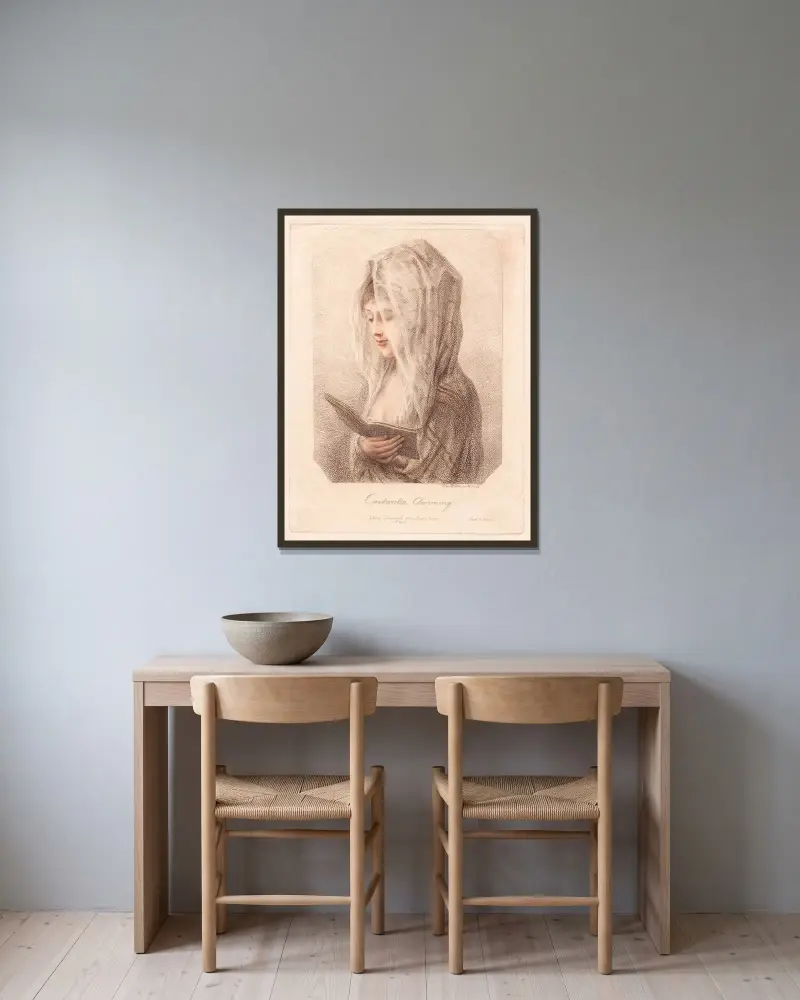 Constantia Charming av Elias Martin inramad på en vägg