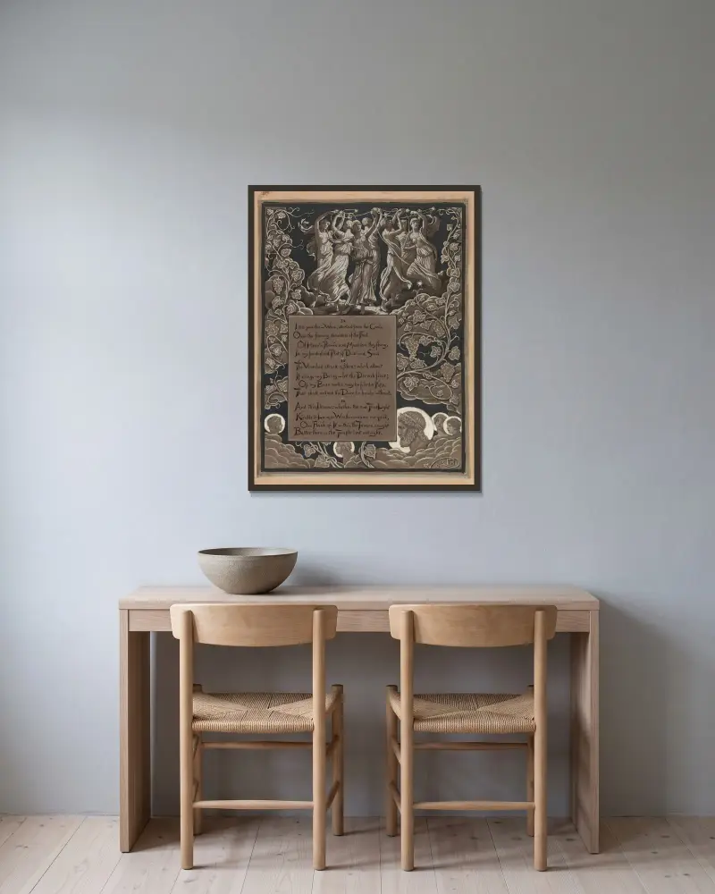 Horoskop Omara, Elihu Vedder w ramie na ścianie