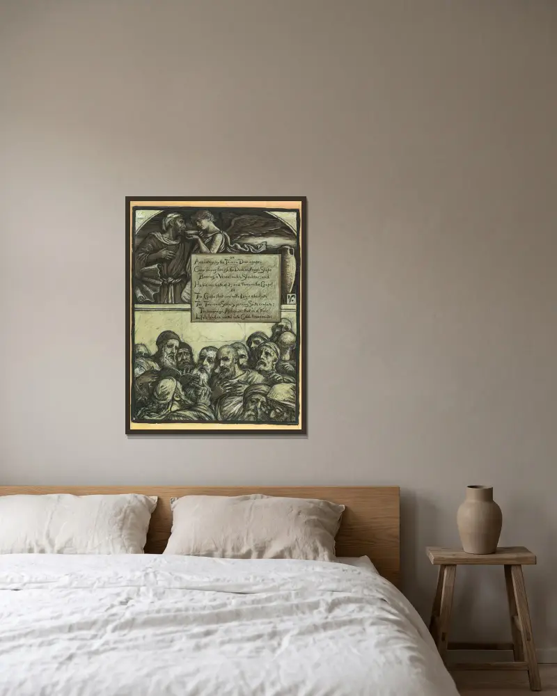 The Jarring Sects, Elihu Vedder v rámu na stěně