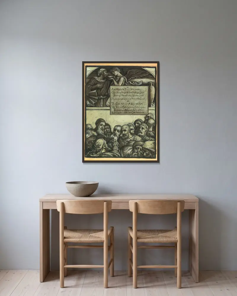 The Jarring Sects, Elihu Vedder v rámu na stěně