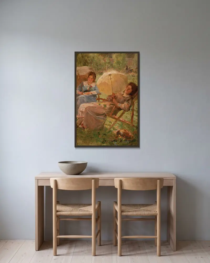Cura de sol von Eliseu Visconti gerahmt an einer Wand