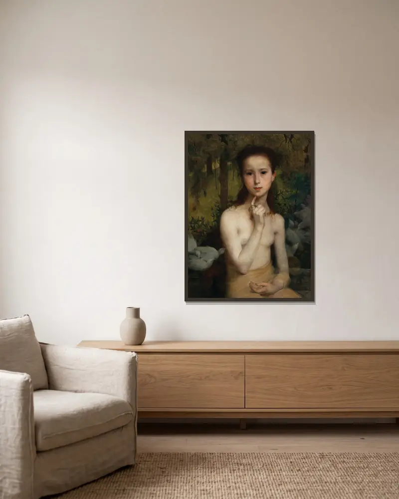 Jugend von Eliseu Visconti gerahmt an einer Wand