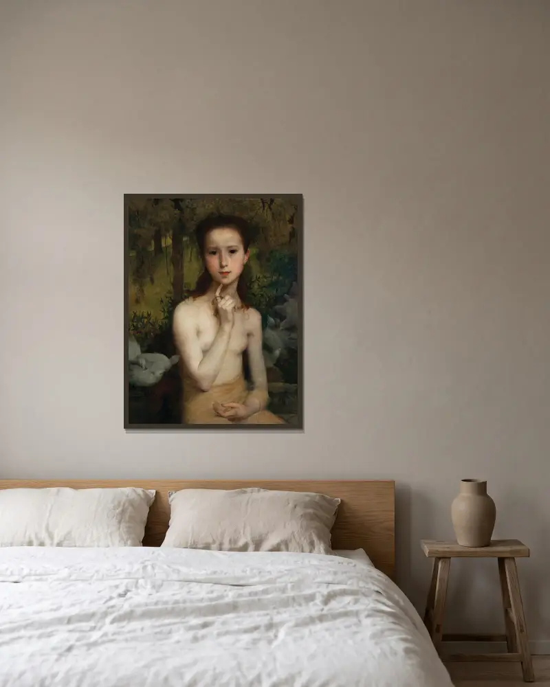 Jugend von Eliseu Visconti gerahmt an einer Wand