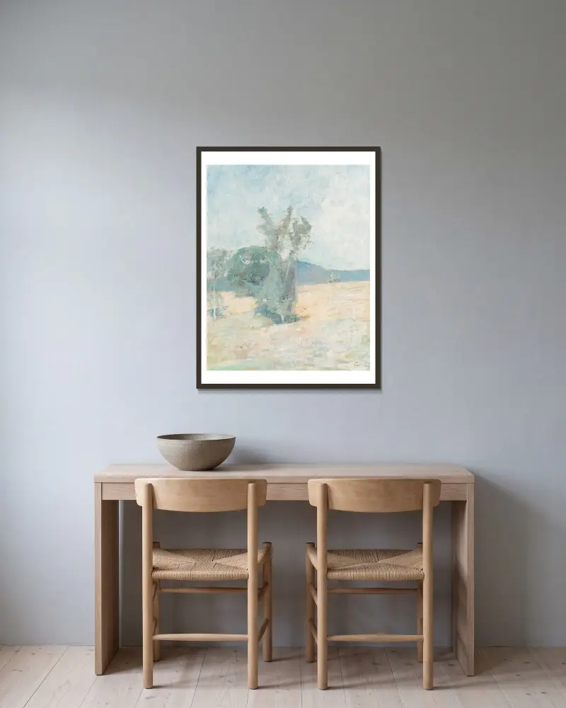 Jaro, Emil Carlsen v rámu na stěně