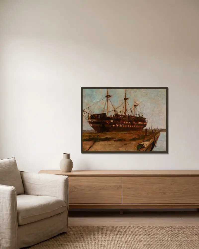 Konstytucja, Emil Carlsen w ramie na ścianie