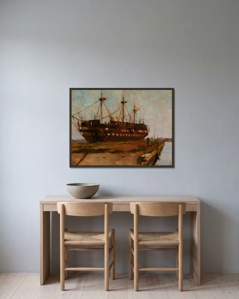 Konstytucja, Emil Carlsen w ramie na ścianie