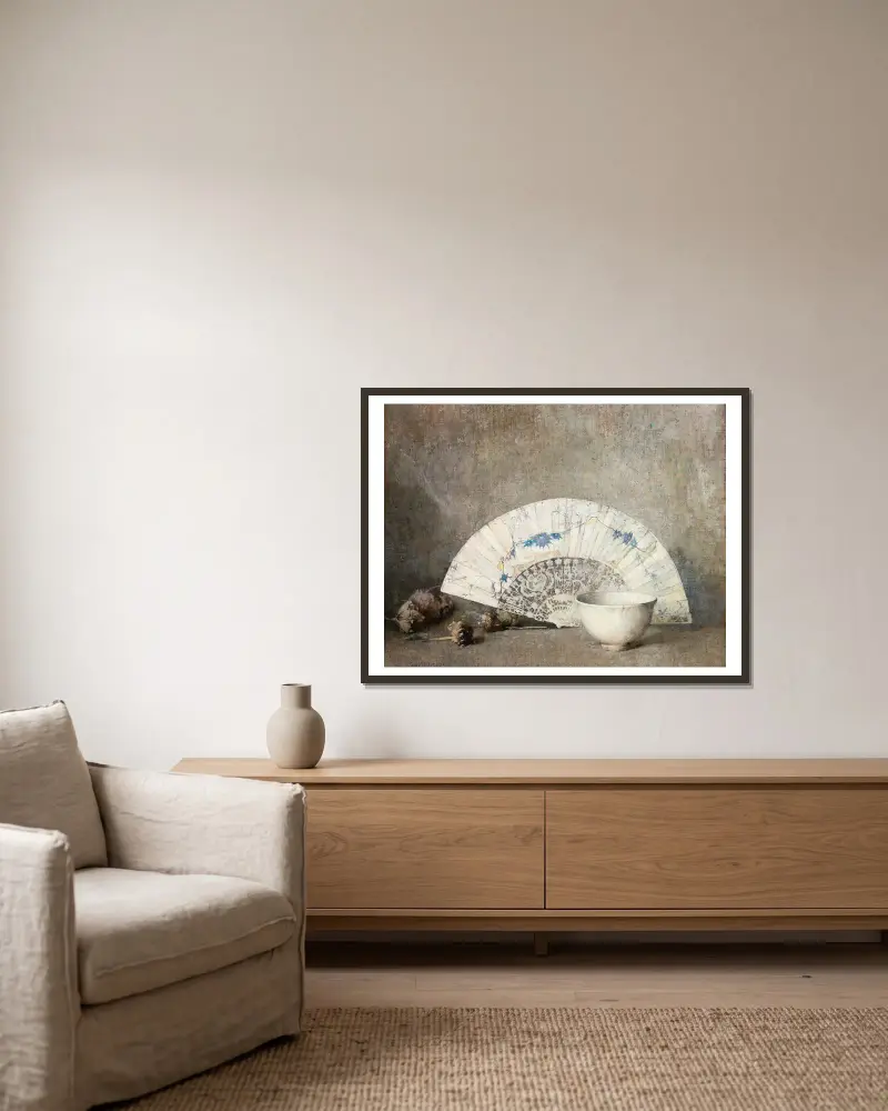 Ventilátor, Emil Carlsen v rámu na stěně
