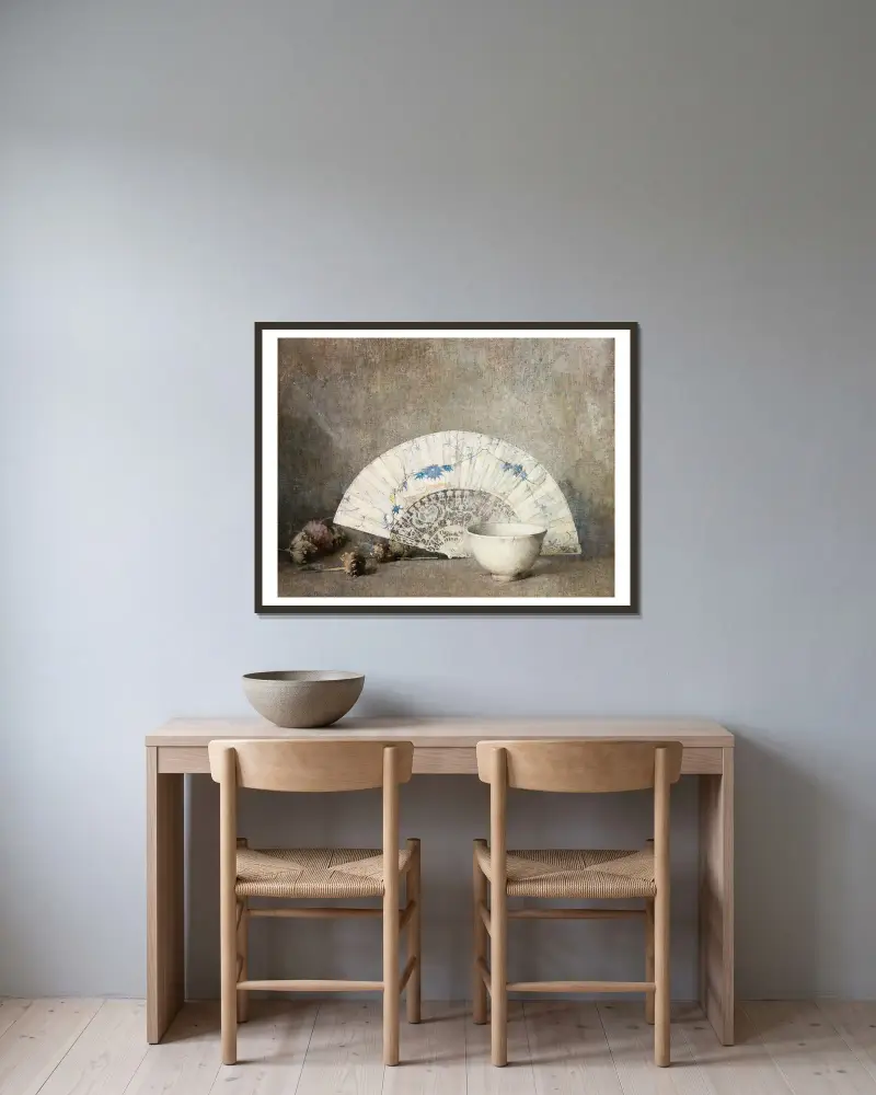 Ventilátor, Emil Carlsen v rámu na stěně