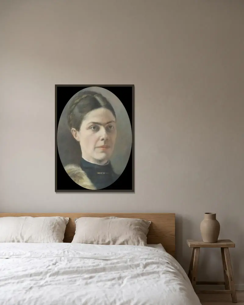 Mrs. Anna Lilliehöök av Emil Österman inramad på en vägg