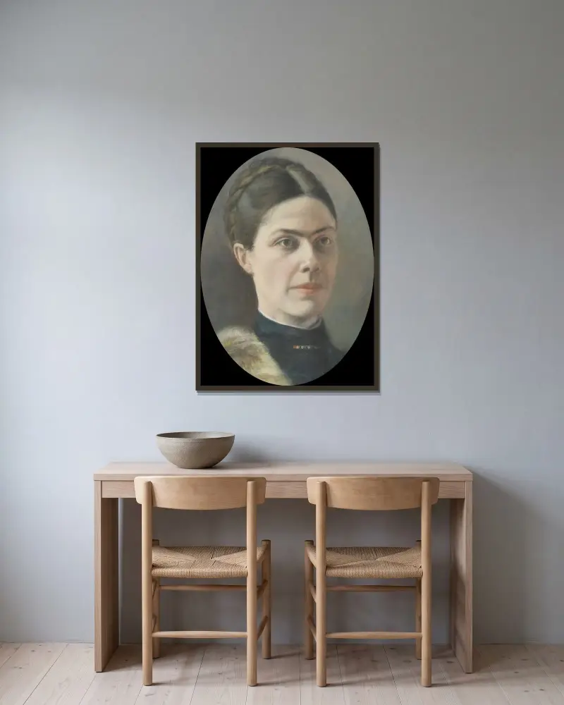 Mrs. Anna Lilliehöök av Emil Österman inramad på en vägg