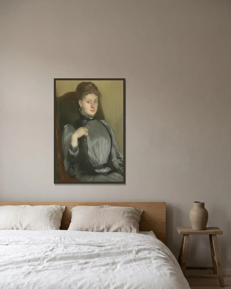Portrait of a Woman av Jacques-Émile Blanche inramad på en vägg