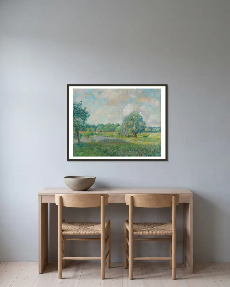 Vrba, Emile Claus v rámu na stěně