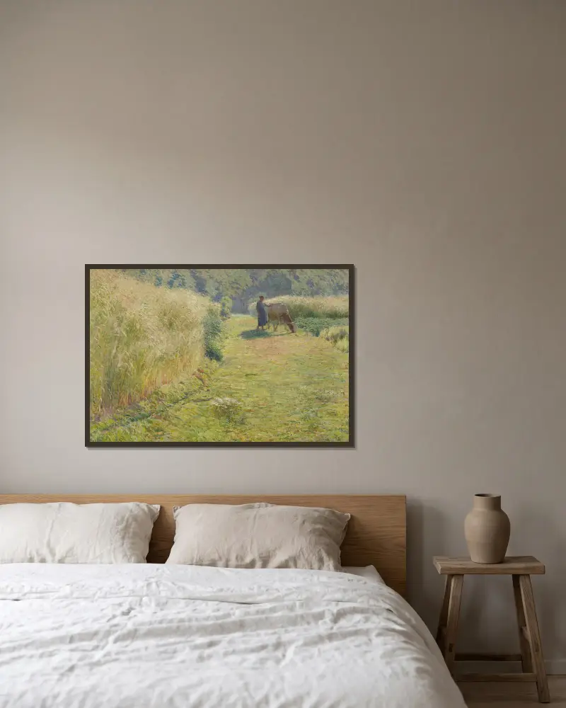 Léto, Emile Claus v rámu na stěně