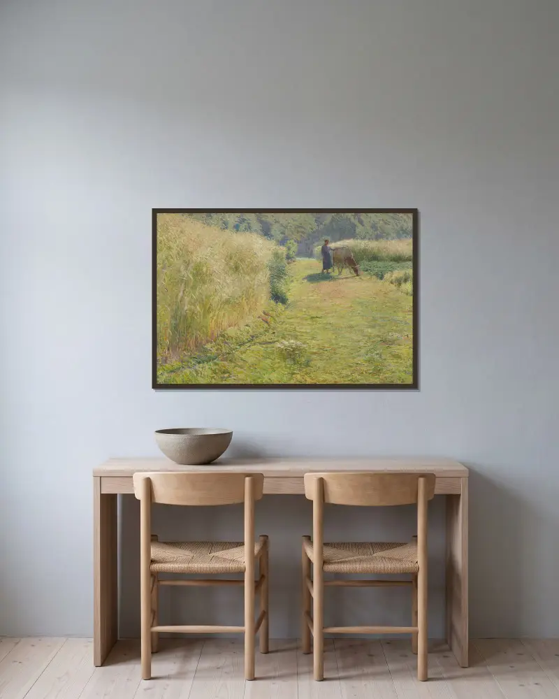 Léto, Emile Claus v rámu na stěně