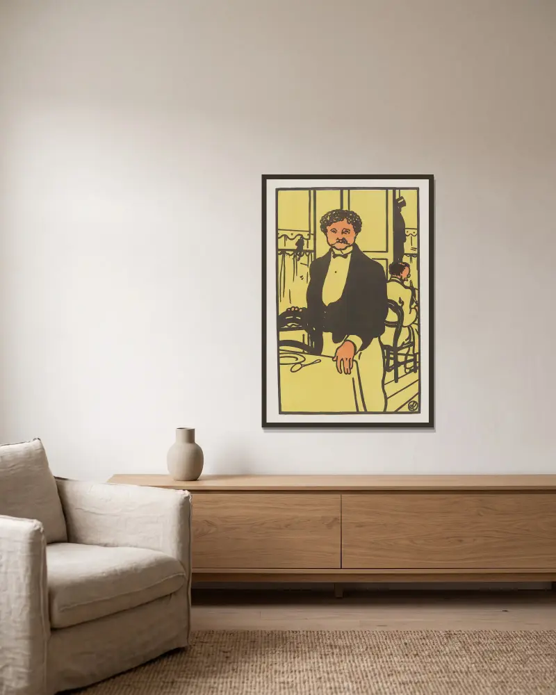 Ernest von Jean-Émile Laboureur gerahmt an einer Wand