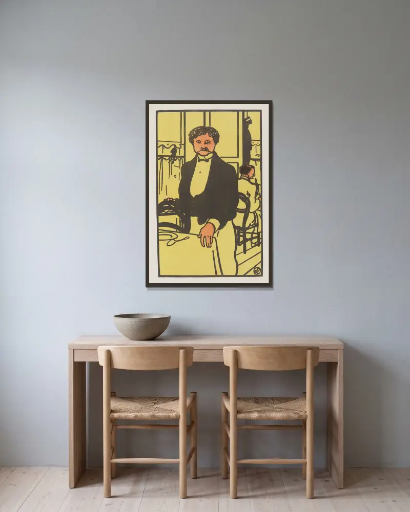 Ernest von Jean-Émile Laboureur gerahmt an einer Wand