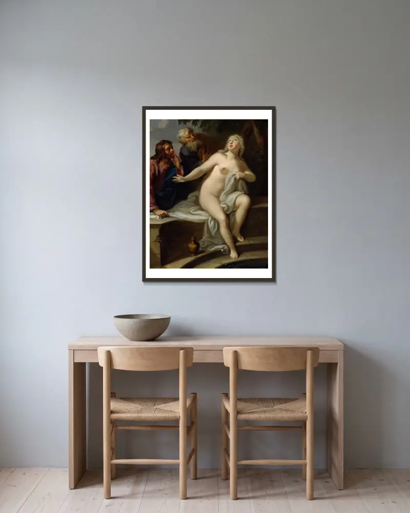 Susanna v lázni, Georg Engelhard Schröder v rámu na stěně