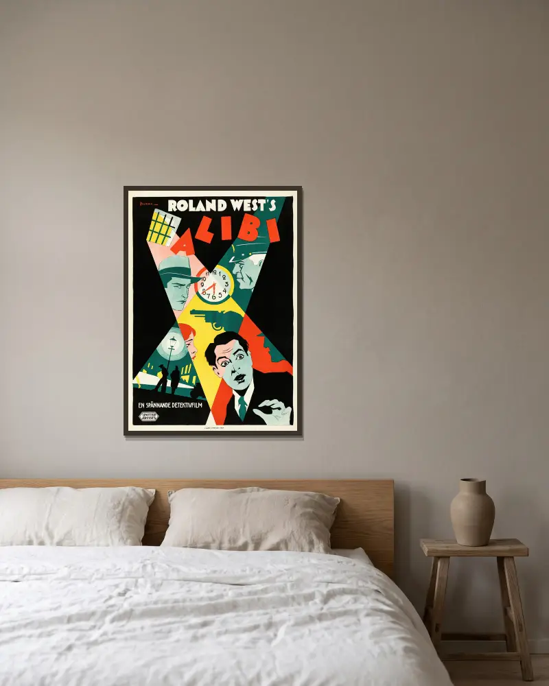 Alibi von Eric Rohman gerahmt an einer Wand