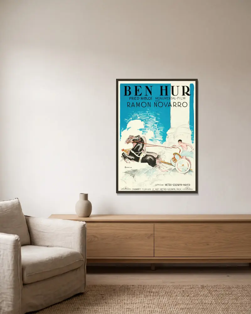 Ben-Hur von Eric Rohman gerahmt an einer Wand