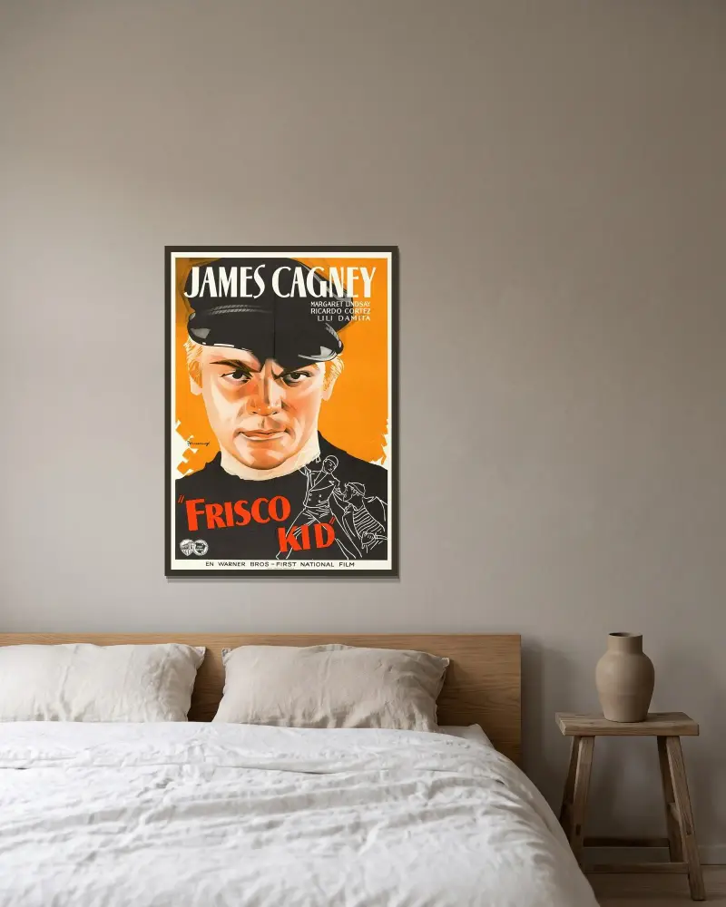 Frisco Kid av Eric Rohman inramad på en vägg