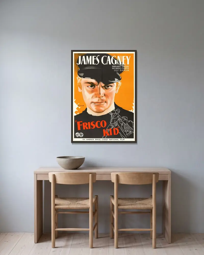 Frisco Kid av Eric Rohman inramad på en vägg