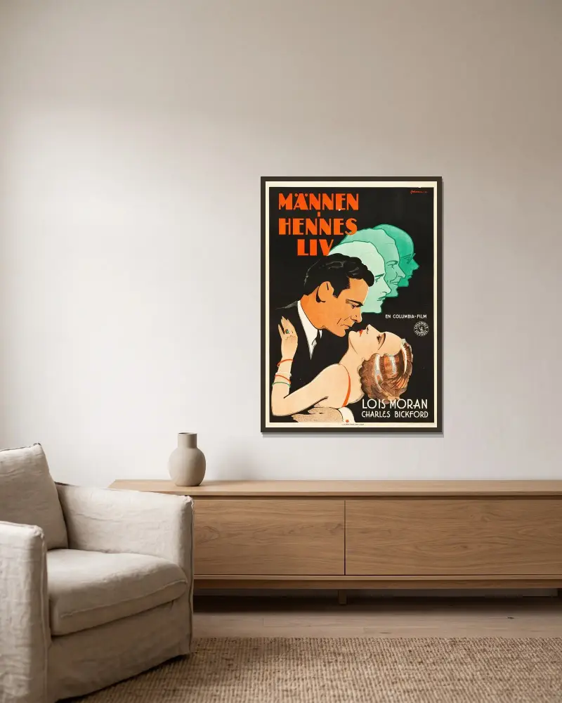 Men in Her Life von Eric Rohman gerahmt an einer Wand