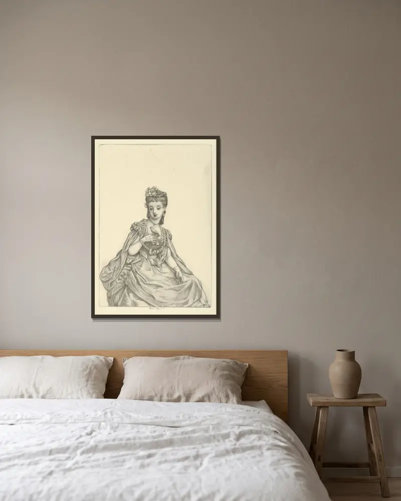 Arabella, Ernest Haskell w ramie na ścianie