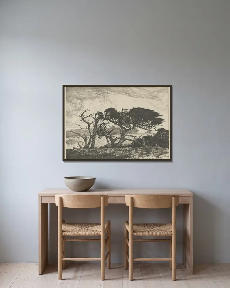 El Torro, Ernest Haskell v rámu na stěně