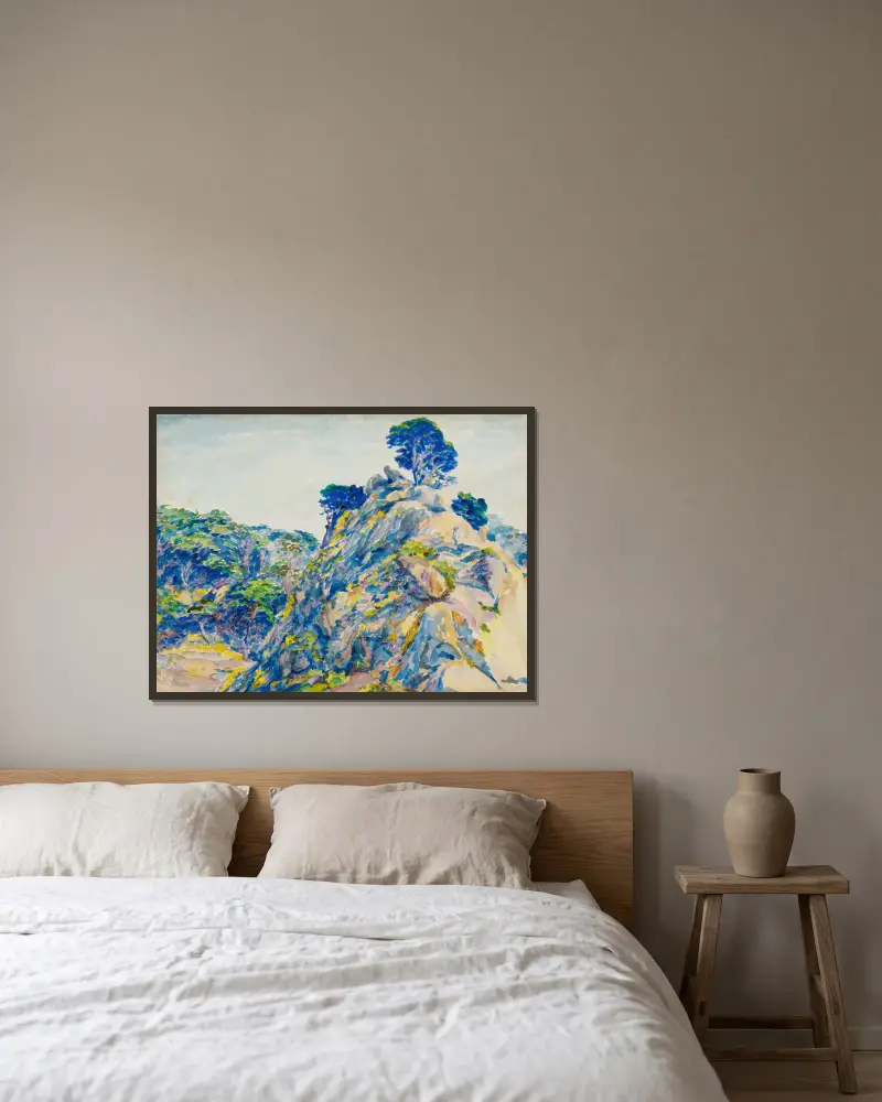 Point Lobos von Ernest Haskell gerahmt an einer Wand