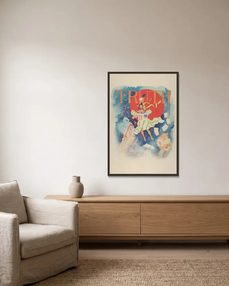 Wahrheit von Ernest Haskell gerahmt an einer Wand