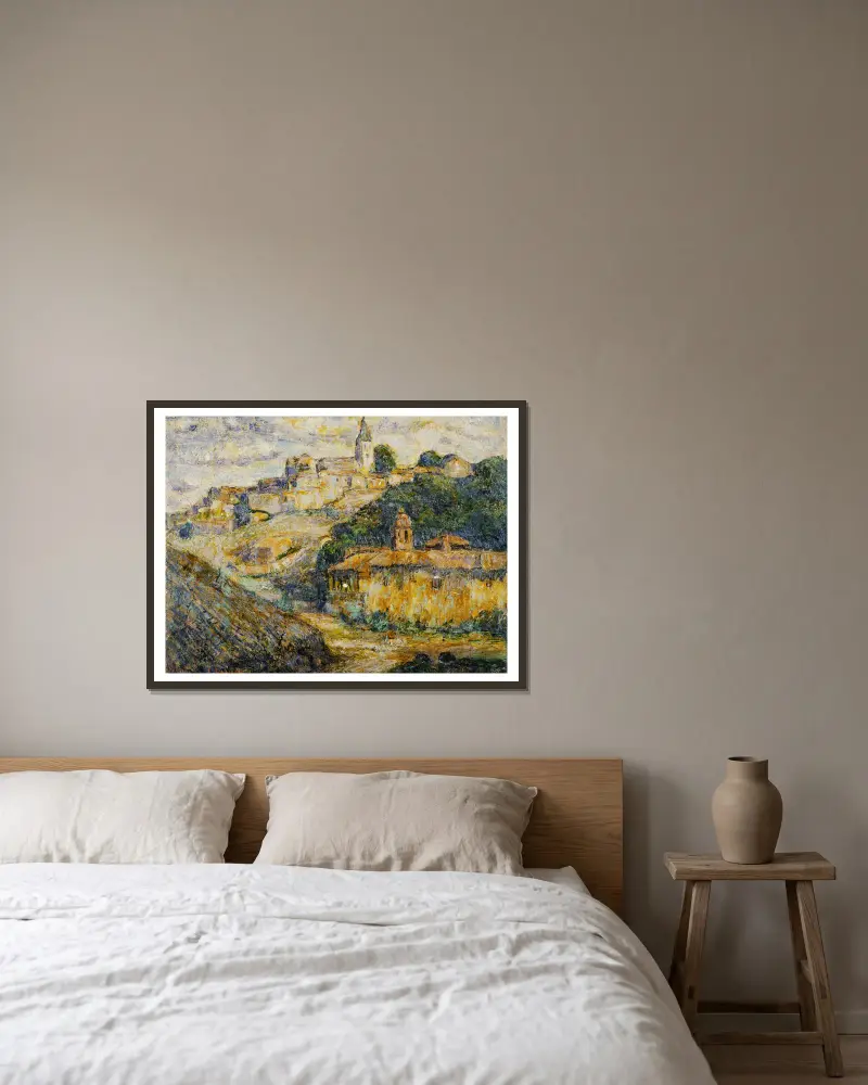 Zmierzch w Hiszpanii, Ernest Lawson w ramie na ścianie