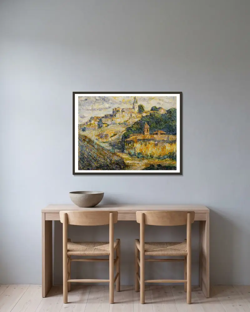 Zmierzch w Hiszpanii, Ernest Lawson w ramie na ścianie