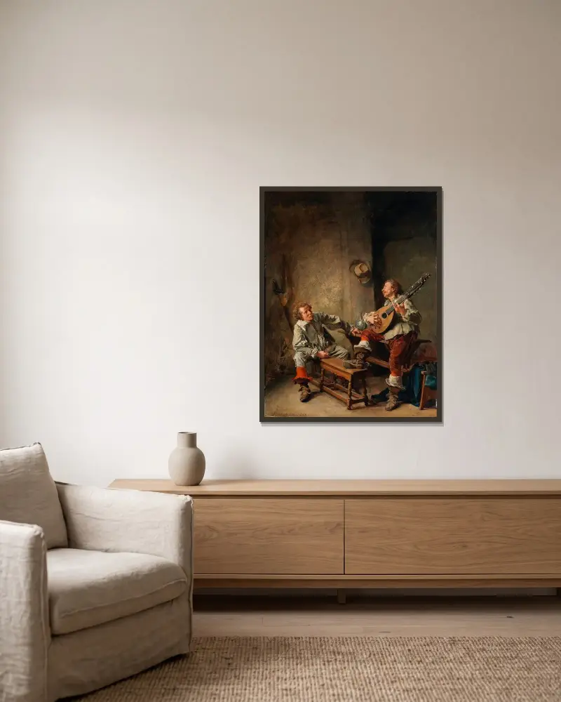 A Song, Ernest Meissonier w ramie na ścianie