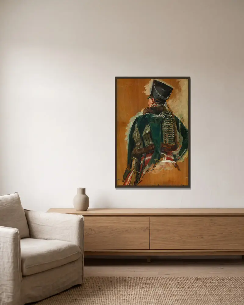 Kavalerista, Ernest Meissonier v rámu na stěně