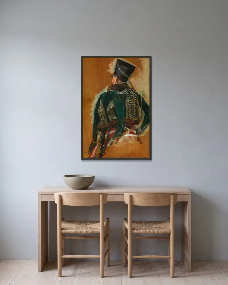 Kavalerista, Ernest Meissonier v rámu na stěně