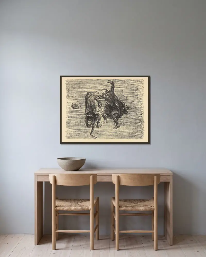 Biedny kuzyn, Ernst Barlach w ramie na ścianie
