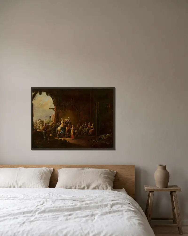 Inn von Christian Wilhelm Ernst Dietrich gerahmt an einer Wand