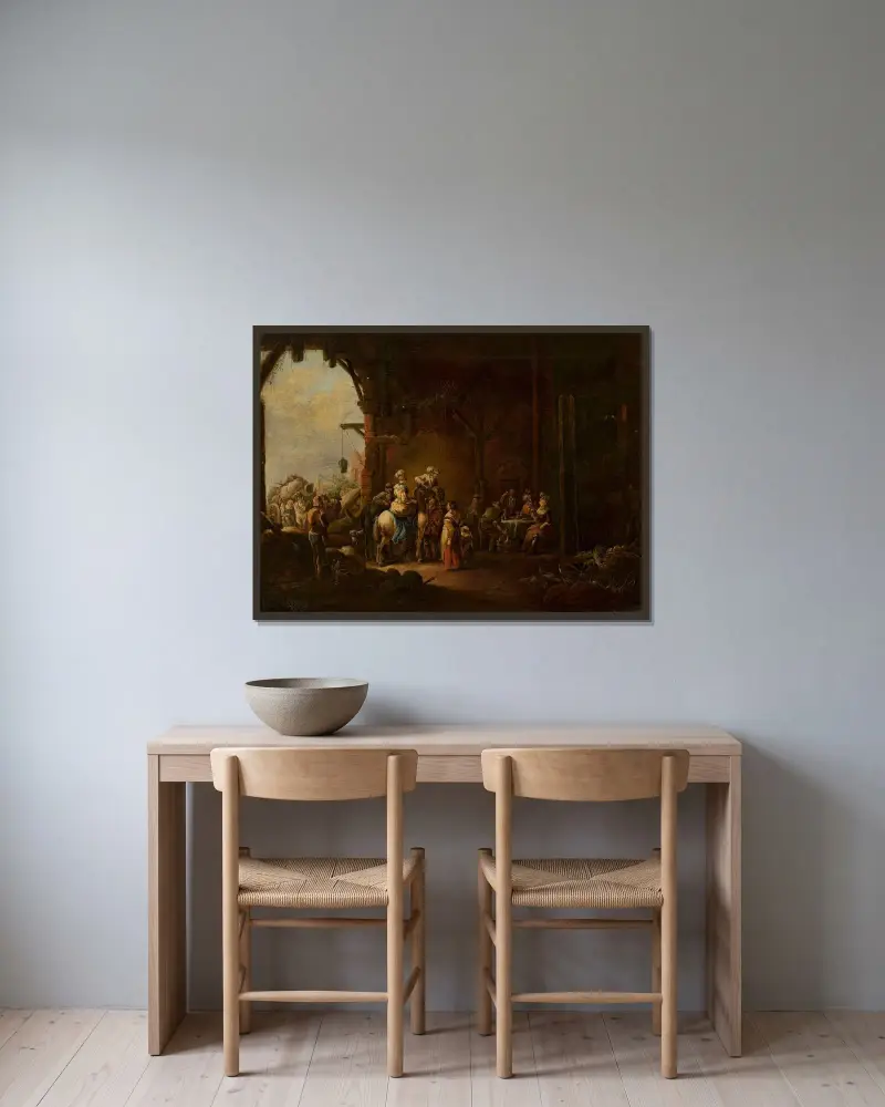 Inn von Christian Wilhelm Ernst Dietrich gerahmt an einer Wand