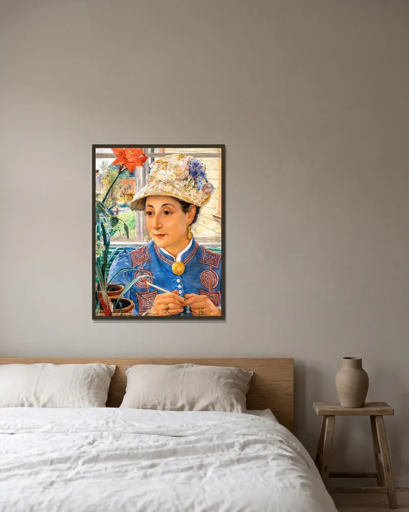 Jeanette Rubenson von Ernst Josephson gerahmt an einer Wand