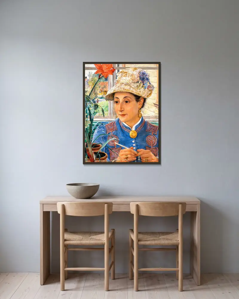 Jeanette Rubenson von Ernst Josephson gerahmt an einer Wand