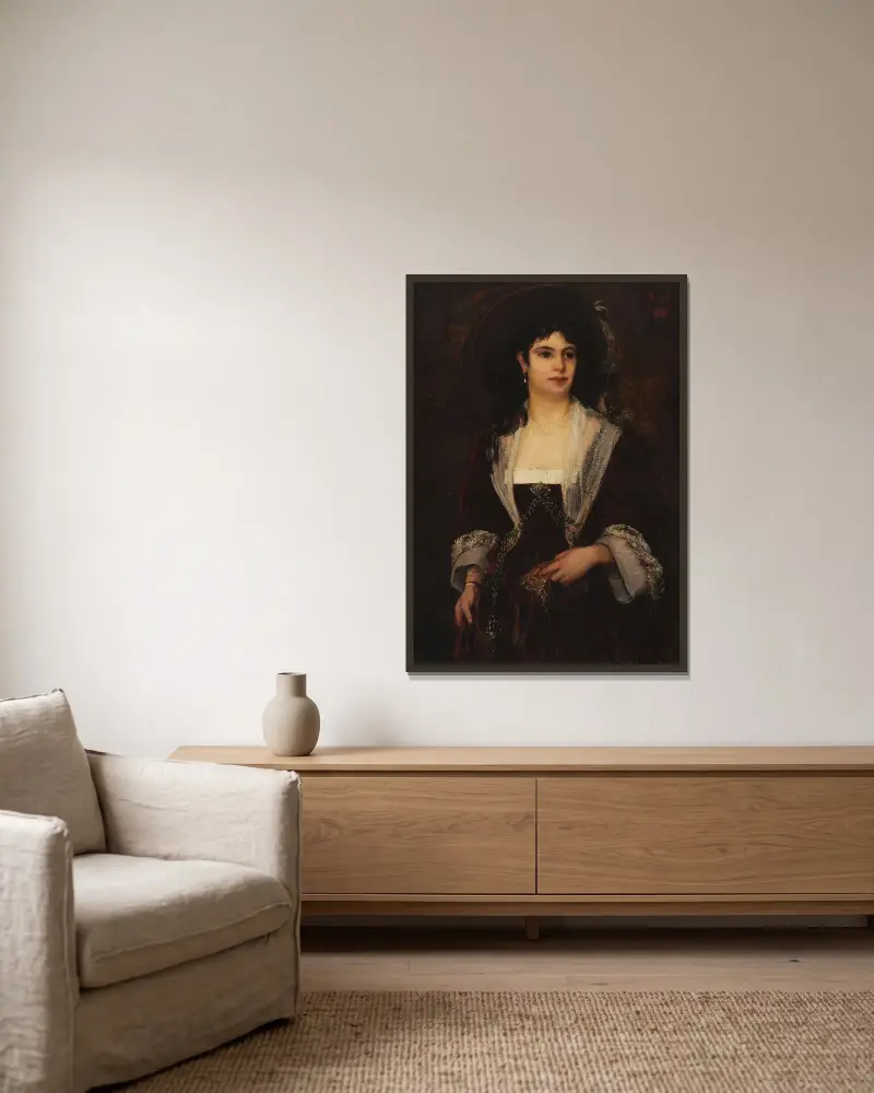 Ketty Rindskopf von Ernst Josephson gerahmt an einer Wand