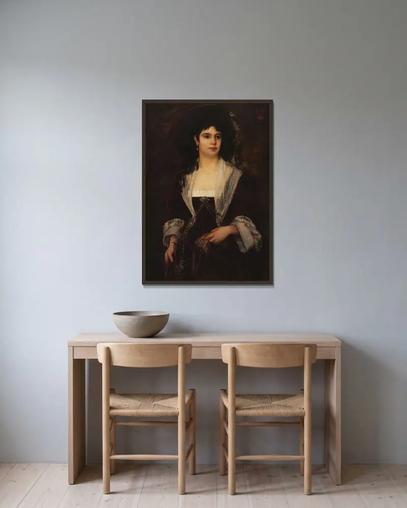 Ketty Rindskopf von Ernst Josephson gerahmt an einer Wand