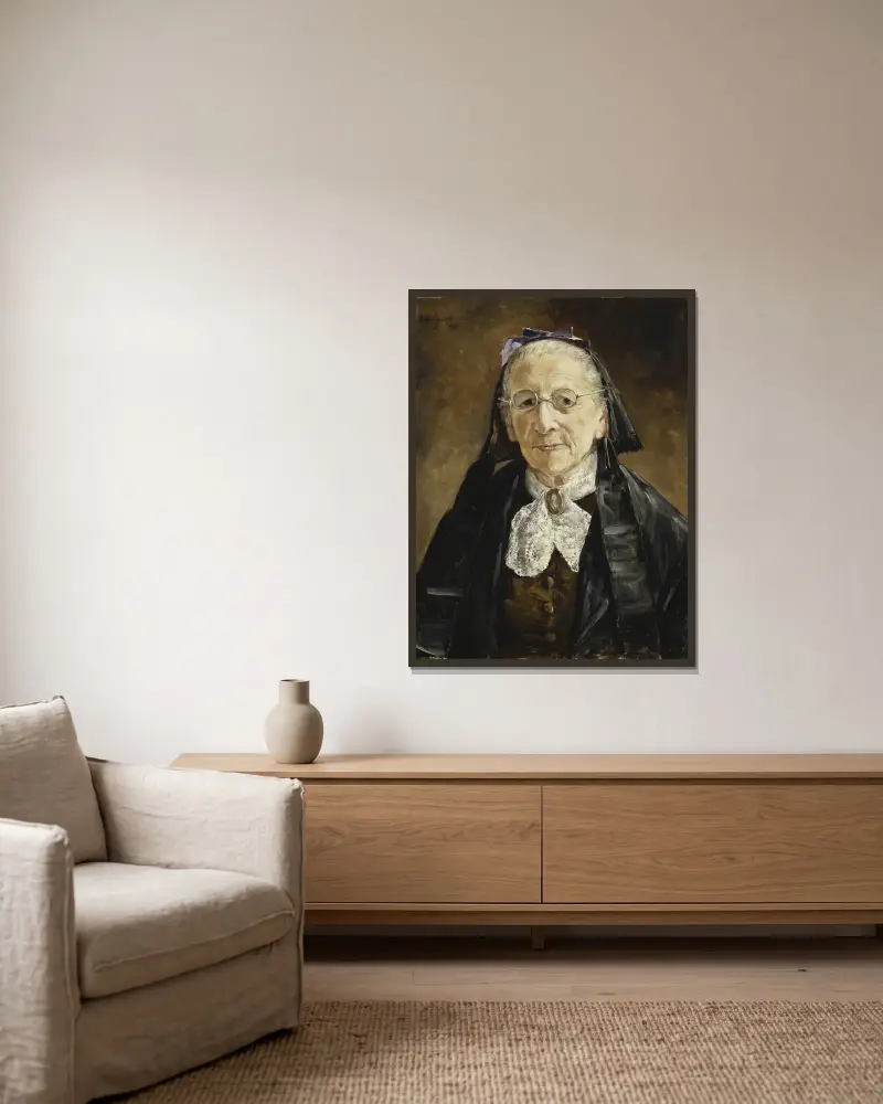 Frau Hanna Marcus von Ernst Josephson gerahmt an einer Wand