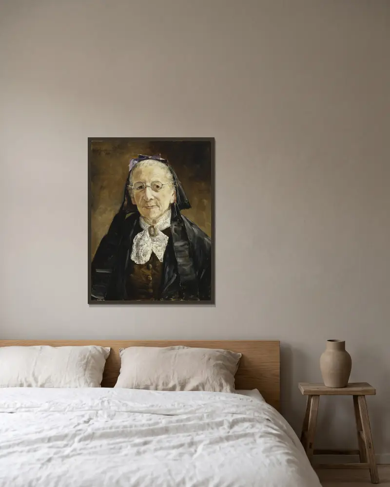 Frau Hanna Marcus von Ernst Josephson gerahmt an einer Wand