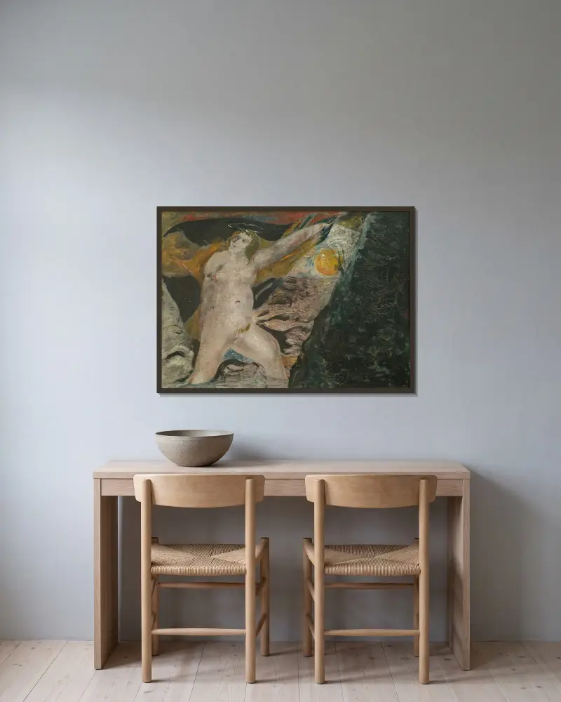 Sveas baner, Ernst Josephson v rámu na stěně