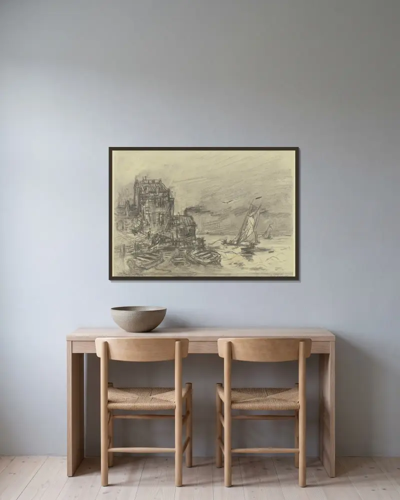 Brama w Veere, Friedrich Ernst Morgenstern w ramie na ścianie