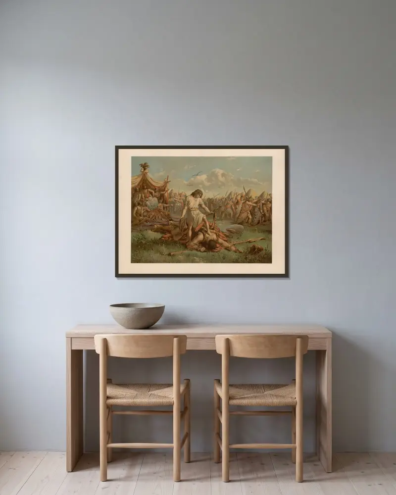 David a Goliáš, Ernst Pessler v rámu na stěně
